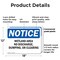 Signmission Wetland Area No Discharge Dumping Or Clearing, 18 in W x Rectangle, Plastic OS-2PACK-NS-P-1218-L-19038 - alternate 2